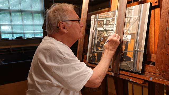 Richard Estes painting, photo credit Adam Shanker